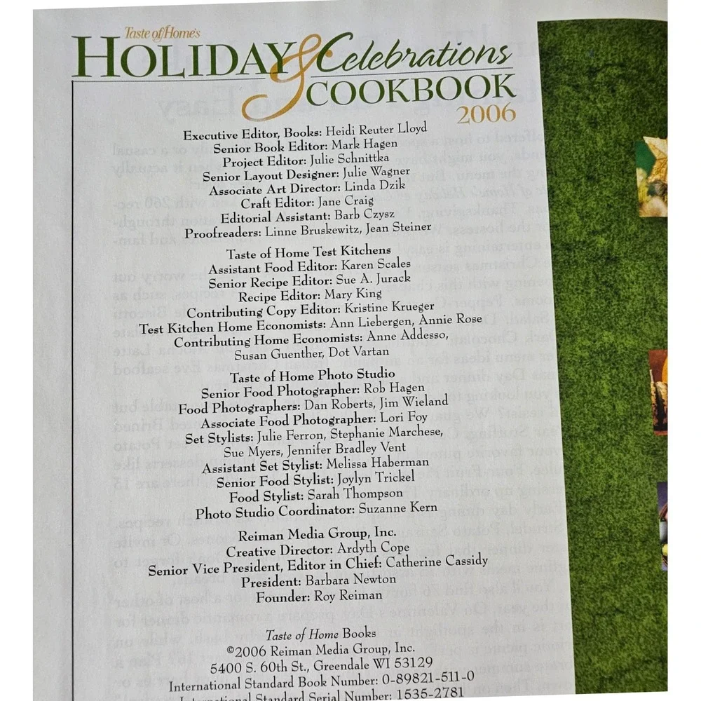 Taste of Home Holiday & Celebrations Cookbook Lot 2002 2006 2008 Hardcover Books